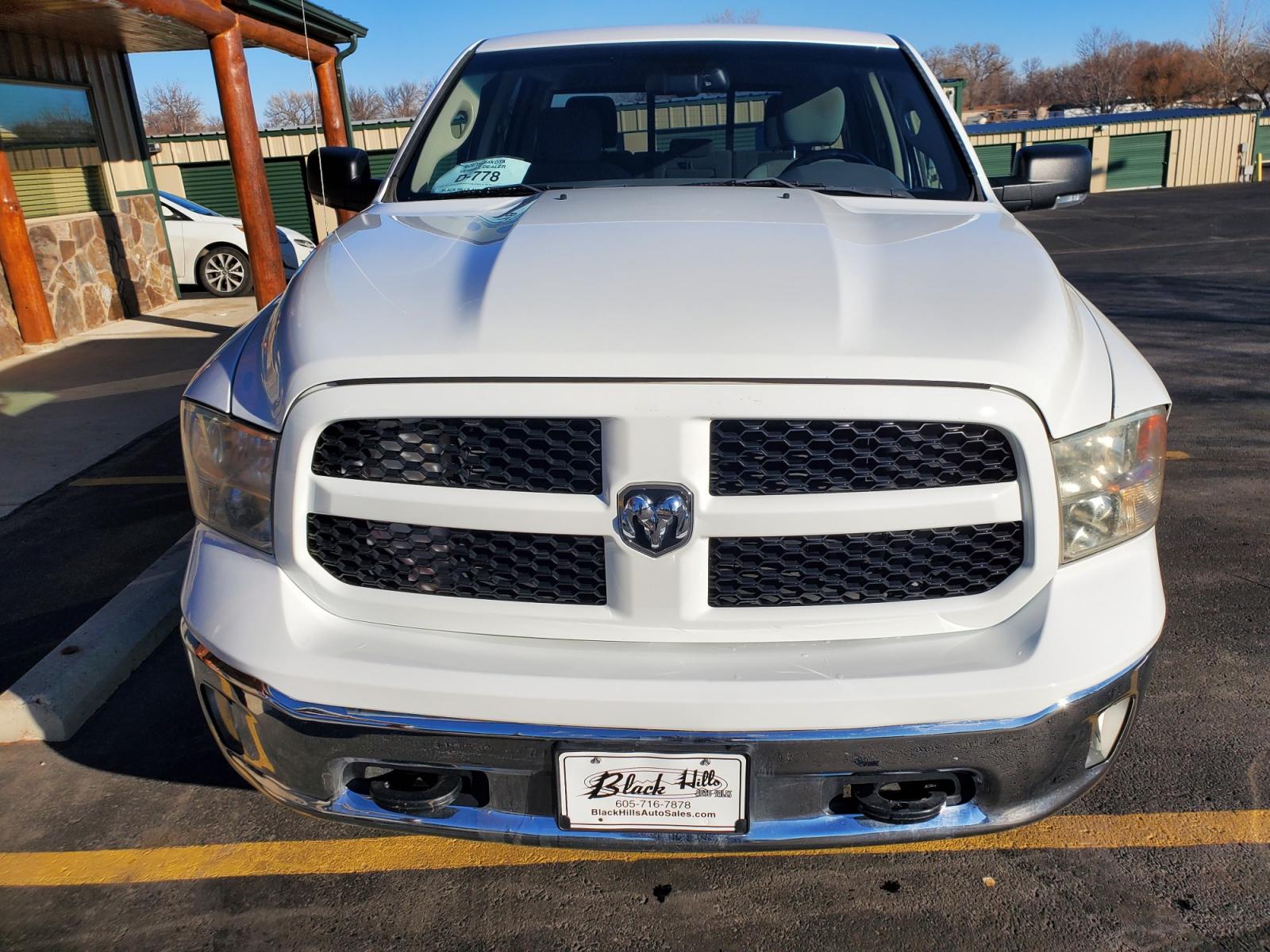 2016 White Ram 1500 Outdoorsman (1C6RR7LG3GS) with an 3.6L V-6 24 Valve VVT engine, 8-Speed Automatic transmission, located at 1600 E Hwy 44, Rapid City, SD, 57703, (605) 716-7878, 44.070232, -103.171410 - Photo #1